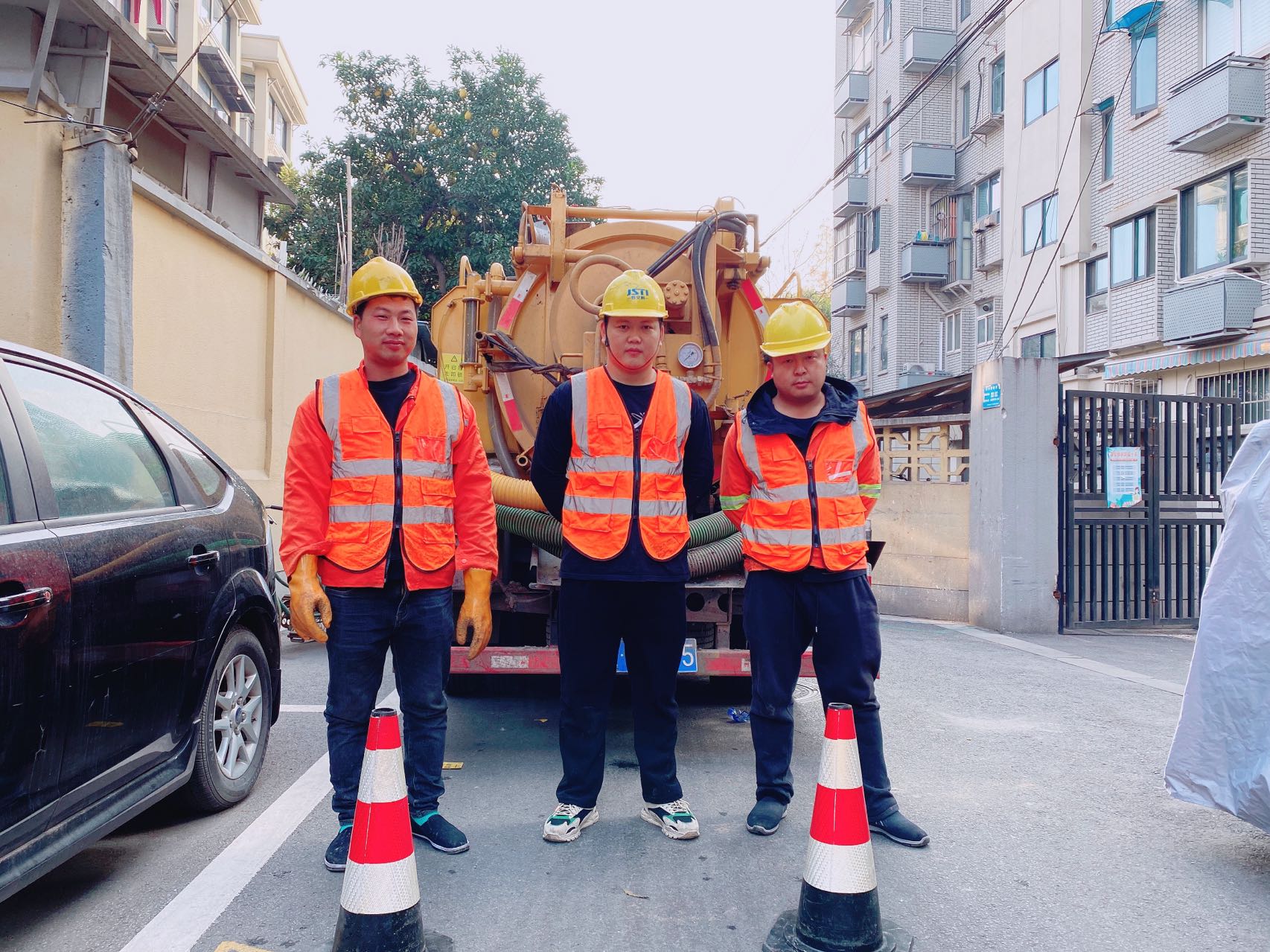 孟北村南京某小区管道清淤检测施工